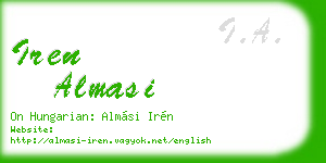 iren almasi business card
