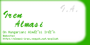 iren almasi business card